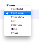 Field types