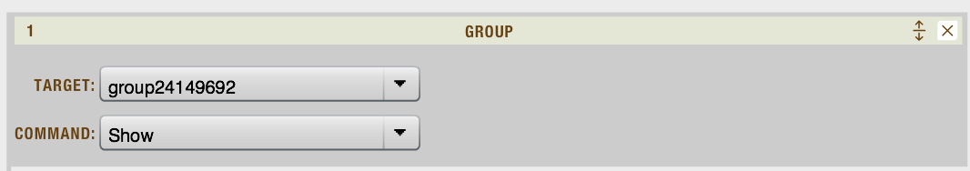 Group action detail